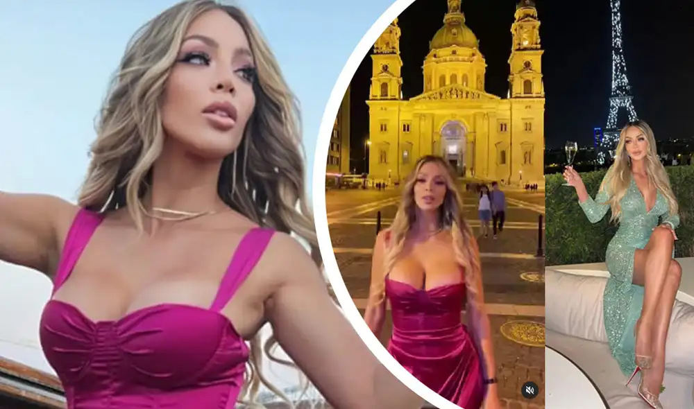 Sheyla Rojas compartió varias instantáneas de su viaje por Francia y Hungría. Foto: composición LR/Sheyla Rojas/Instagram
