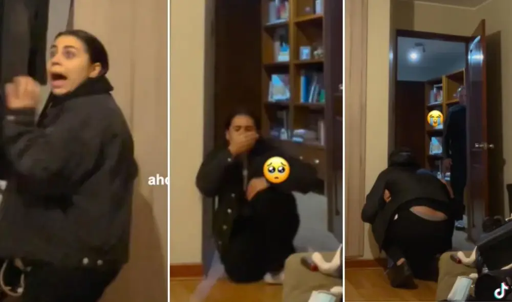La emotiva y peculiar reacción de la joven se viralizó rápidamente en redes sociales. Video: TikTok/@francumusic La emotiva y peculiar reacción de la joven se viralizó rápidamente en redes sociales. Video: TikTok/@francumusic