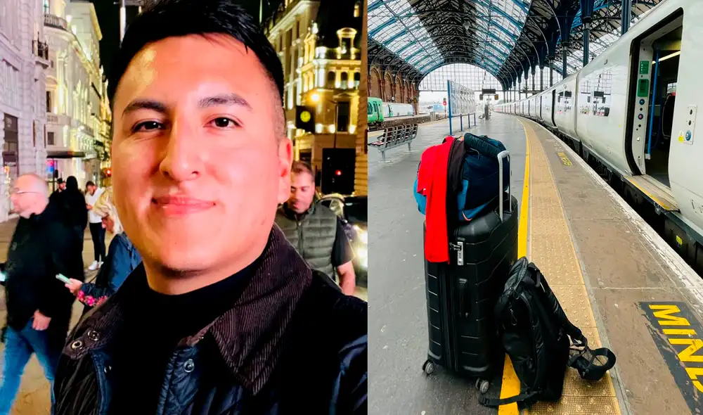 Diego partió desde la estación de Brighton en Reino Unido. Foto: Diego Smith/ Twitter