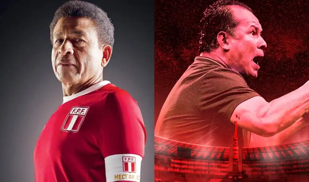 De capitán a capitán. Héctor Chumpitaz saludó al nuevo técnico de la selección peruana. Foto: composición/Andina/FPF De capitán a capitán. Héctor Chumpitaz saludó al nuevo técnico de la selección peruana. Foto: composición/Andina/FPF