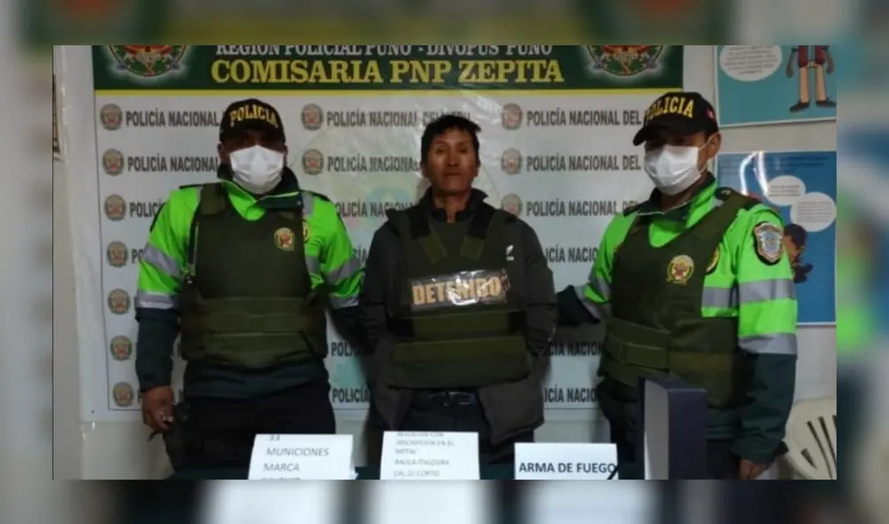 Puno. Álvaro Calisaya Pacco fue detenido por la Policía tras crimen perpetrado en Zepita. Foto: PNP Puno. Álvaro Calisaya Pacco fue detenido por la Policía tras crimen perpetrado en Zepita. Foto: PNP