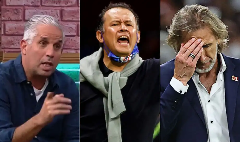 Diego Rebagliati señaló que Reynoso llega de buenas temporadas con Cruz Azul,¿ mientras que a Gareca le fue mal en Palmeiras. Foto: composición LR/ Movistar Deportes/Cruz Azul/FPF