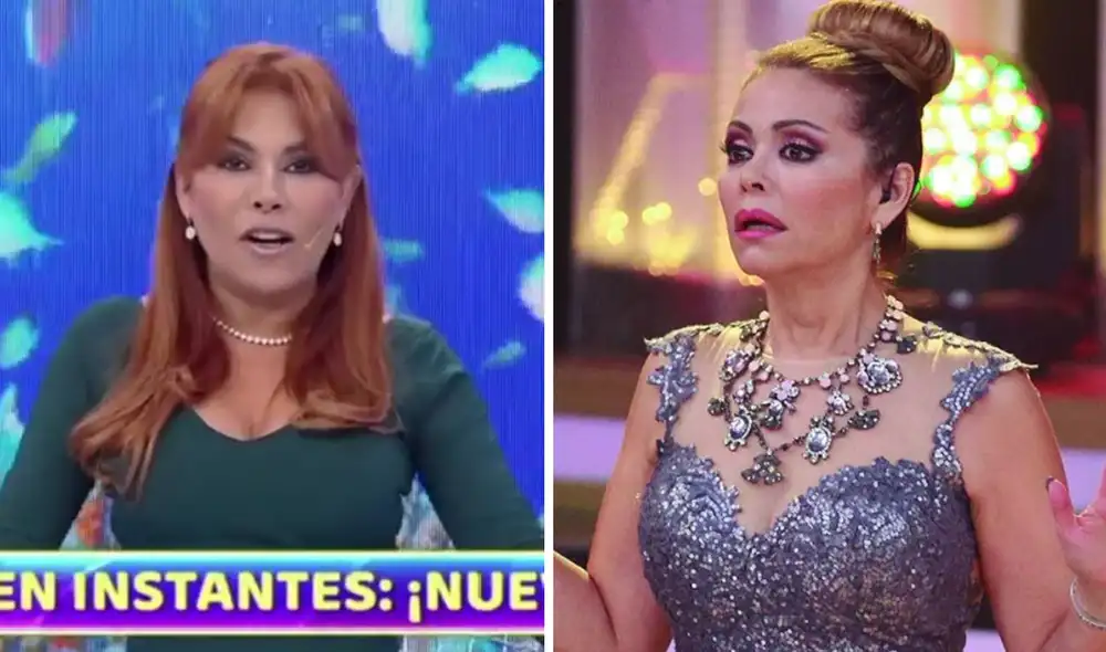 Magaly Medina no se quedó callada tras supuesta indirecta de Gisela Valcárcel. Foto: composición LR/captura de ATV/América TV Magaly Medina no se quedó callada tras supuesta indirecta de Gisela Valcárcel. Foto: composición LR/captura de ATV/América TV