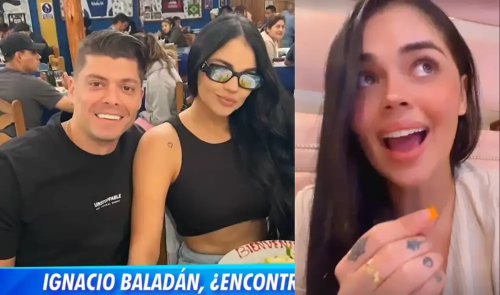 Ignacio Baladán lleva menos de tres meses de relación con Natalia Segura. Foto: composición/captura de América TV/Instagram Ignacio Baladán lleva menos de tres meses de relación con Natalia Segura. Foto: composición/captura de América TV/Instagram
