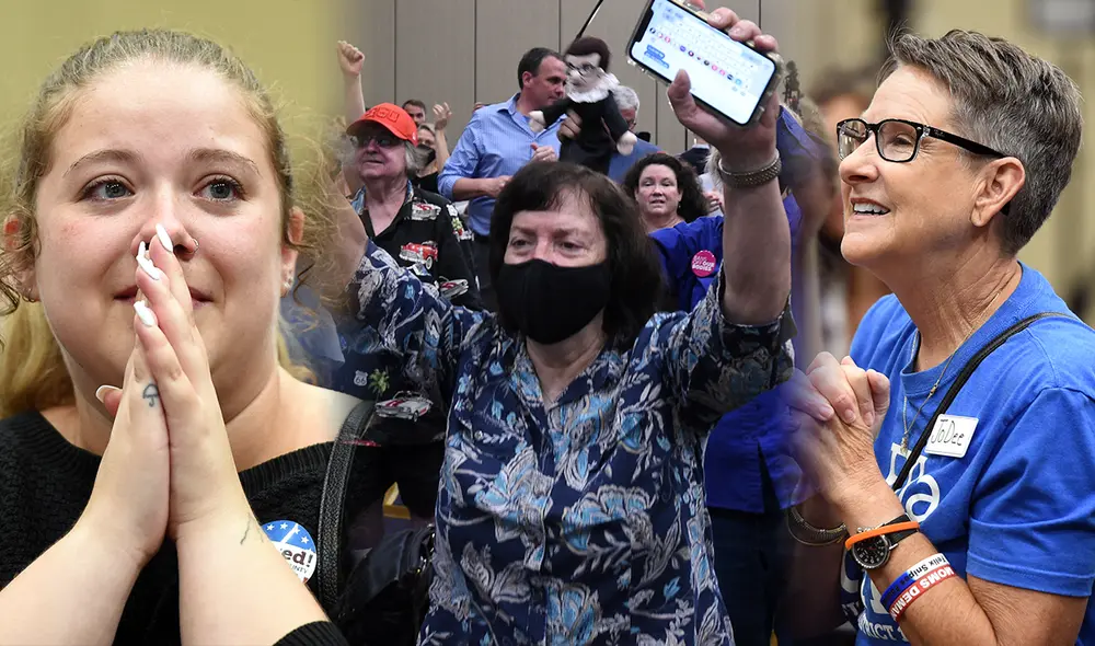 “Los votantes de Kansas acudieron a las urnas en números de récord para rechazar los esfuerzos extremistas”, dijo el presidente Joe Biden. Foto: composición LR/AFP