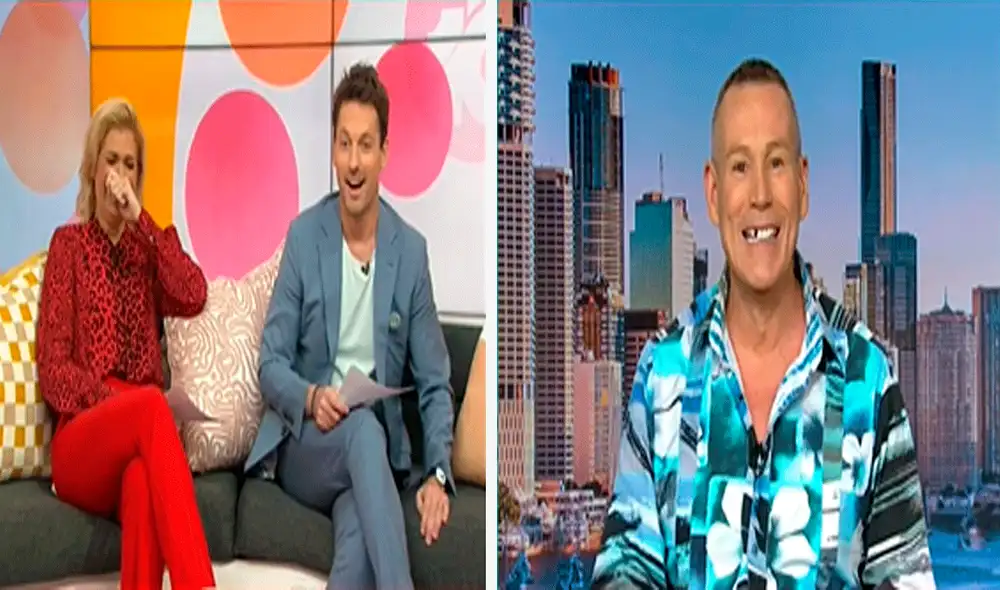 Sus compañeros lo quedaron mirando sorprendidos como mostraba el agujero en su dentadura frente a la cámara. Foto: composición LR/captura de YouTube/ Studio 10 Sus compañeros lo quedaron mirando sorprendidos como mostraba el agujero en su dentadura frente a la cámara. Foto: composición LR/captura de YouTube/ Studio 10