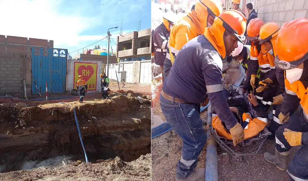 Trabajador recibió disparos en la pierna. Sus compañeros lo evacuaron. Foto: PNP Trabajador recibió disparos en la pierna. Sus compañeros lo evacuaron. Foto: PNP