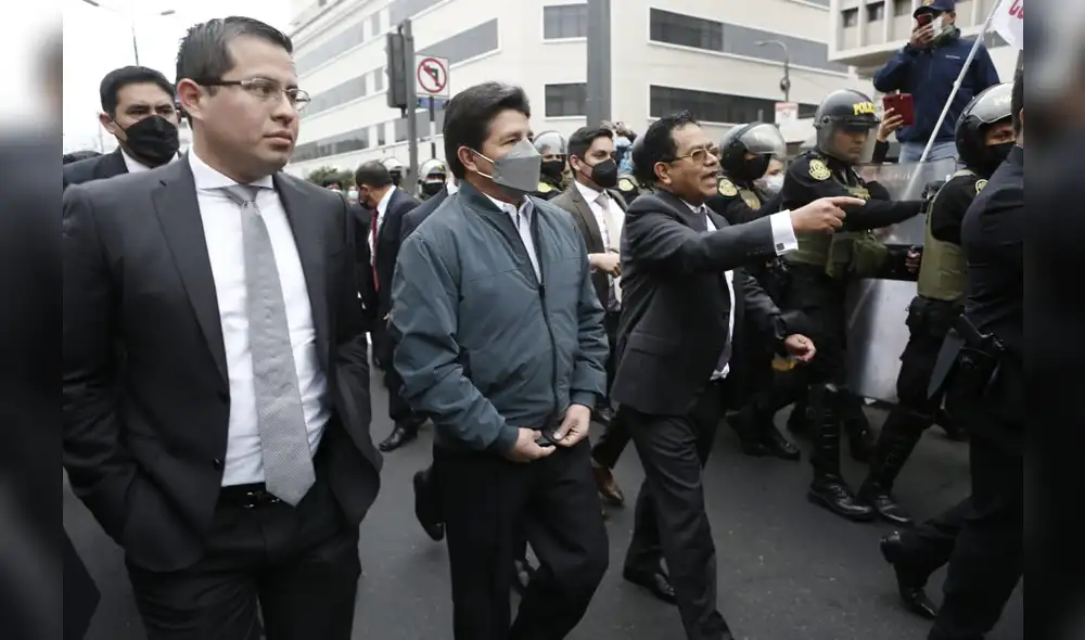 El presidente Pedro Castillo llegó al desfile. Foto: Marco Cotrina/ LR