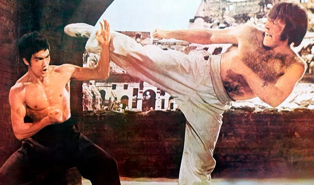Bruce Lee vs. Chuck Norris fue uno de los eventos históricos del cine de artes marciales. Foto: Golden Harvest