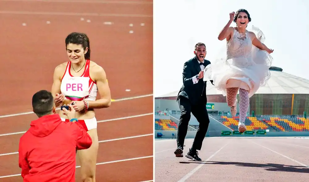 Paola Mautino ha ganado diversas competencias en el atletismo. Foto: composición La República/ Paola Mautino Instagram/ Crónica de una Boda