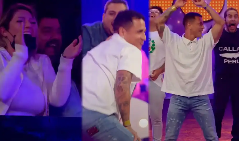 'Yoshi' se divirtió en el programa de entretenimiento. Foto: composición LR/captura de No Somos TV/Youtube