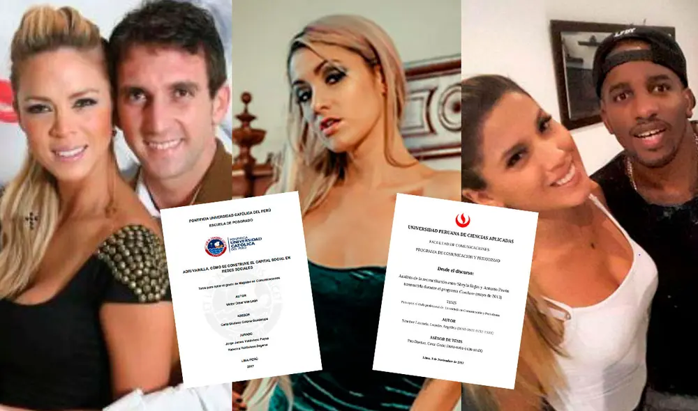 Autores analizaron la farándula local para obtener sus grados y títulos universitarios. Foto: captura/repositorio UPC-PUCP/Instagram/Yahaira Plasencia/Sheyla Rojas/Adri Vainilla Autores analizaron la farándula local para obtener sus grados y títulos universitarios. Foto: captura/repositorio UPC-PUCP/Instagram/Yahaira Plasencia/Sheyla Rojas/Adri Vainilla