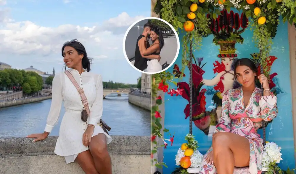 Vania Bludau se muestra feliz con nuevo amigo. Foto: composición LR/@VaniaBludau/Instagram