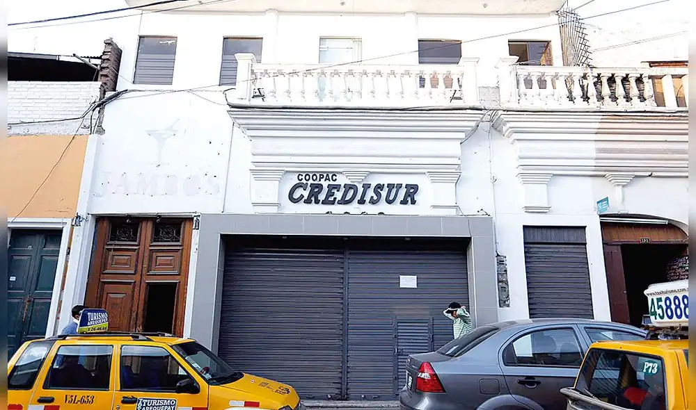Cerrada. Coopac Credisur se creó con dinero ilícito. Foto: La República Cerrada. Coopac Credisur se creó con dinero ilícito. Foto: La República