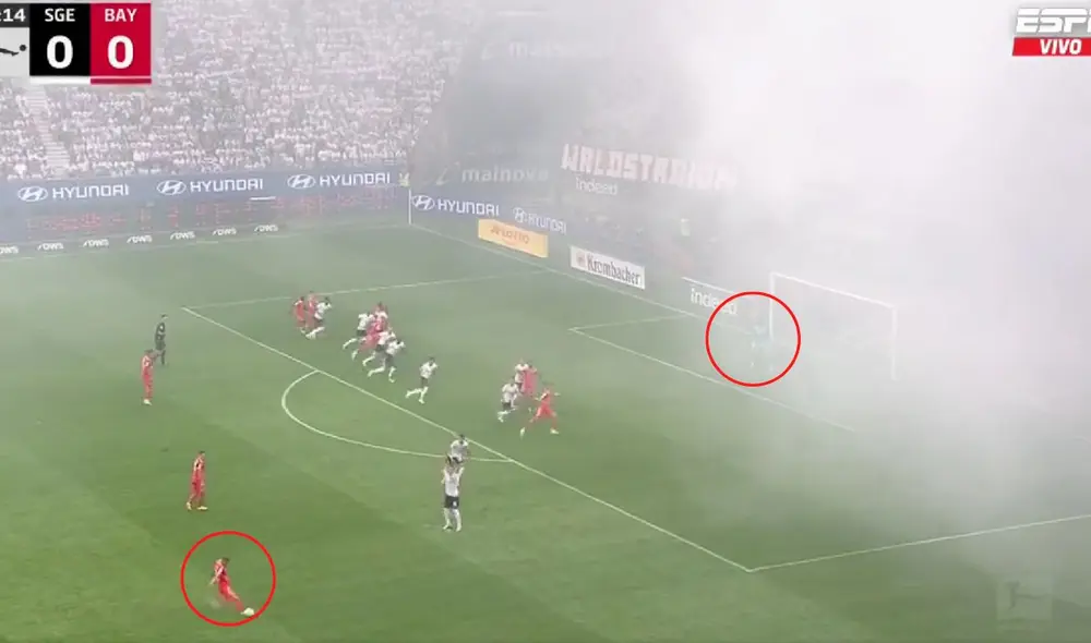 Golazo de Kimmich. Foto: captura ESPN Golazo de Kimmich. Foto: captura ESPN