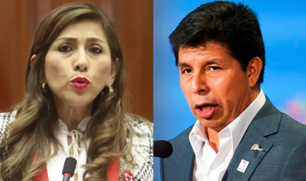 “Hoy necesitamos la presencia de Pedro Castillo aquí para que se conforme el nuevo gabinete”, dijo Lady Camones. Foto: composición LR/Congreso/Presidencia “Hoy necesitamos la presencia de Pedro Castillo aquí para que se conforme el nuevo gabinete”, dijo Lady Camones. Foto: composición LR/Congreso/Presidencia