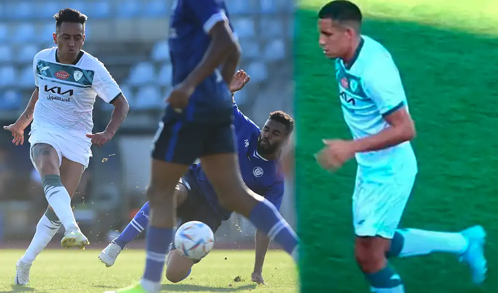 Alex Valera y Christian Cueva disputaron un amistoso de pretemporada. Foto: composición LR/Al Fateh