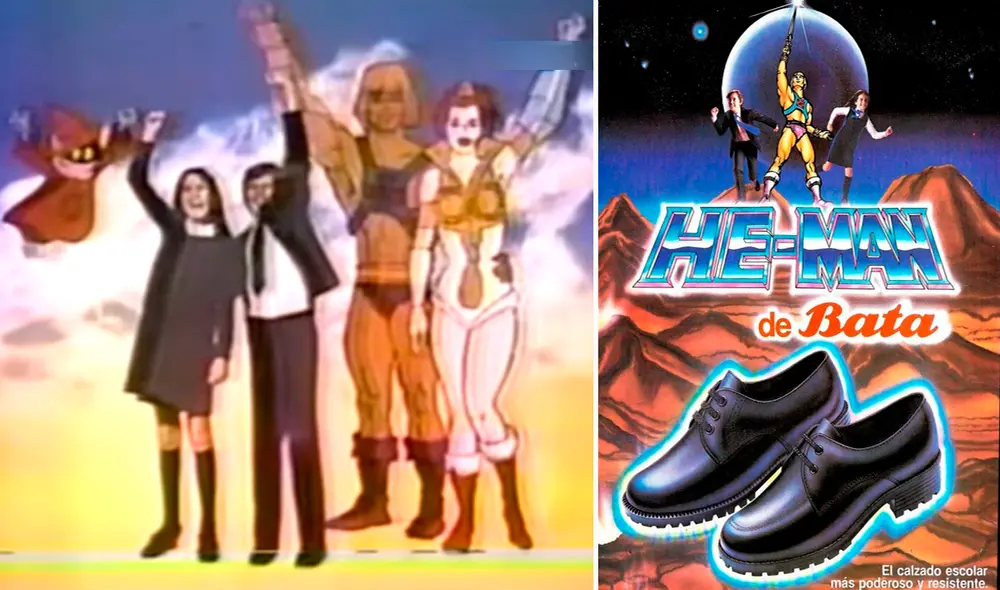 Usar zapatos He-Man generaba que los escolares iniciaran contentos el año escolar. Foto: composición LR/captura de YouTube/Rebobinando_el_pasado