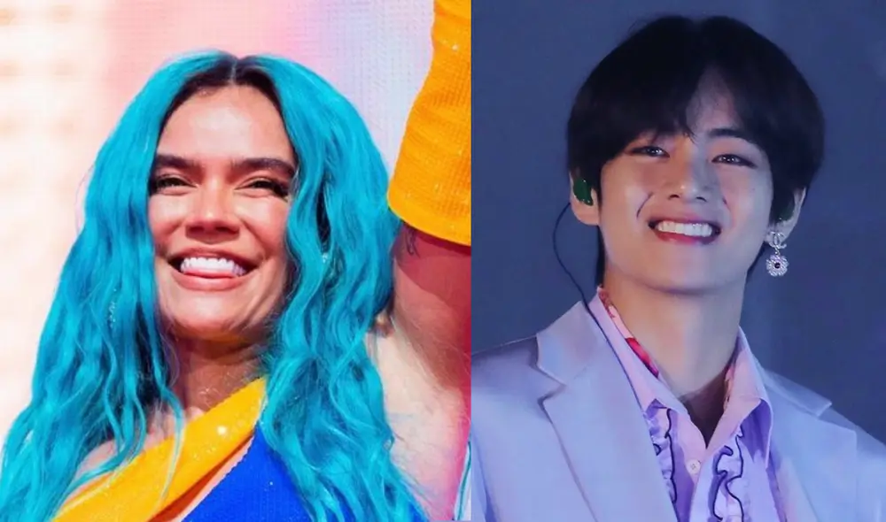 "Provenza" de Karol G sonó en la playlist de Taehyung en el primer video de BTS VLOG. Foto: composición Instagram/@karolg/Hybe