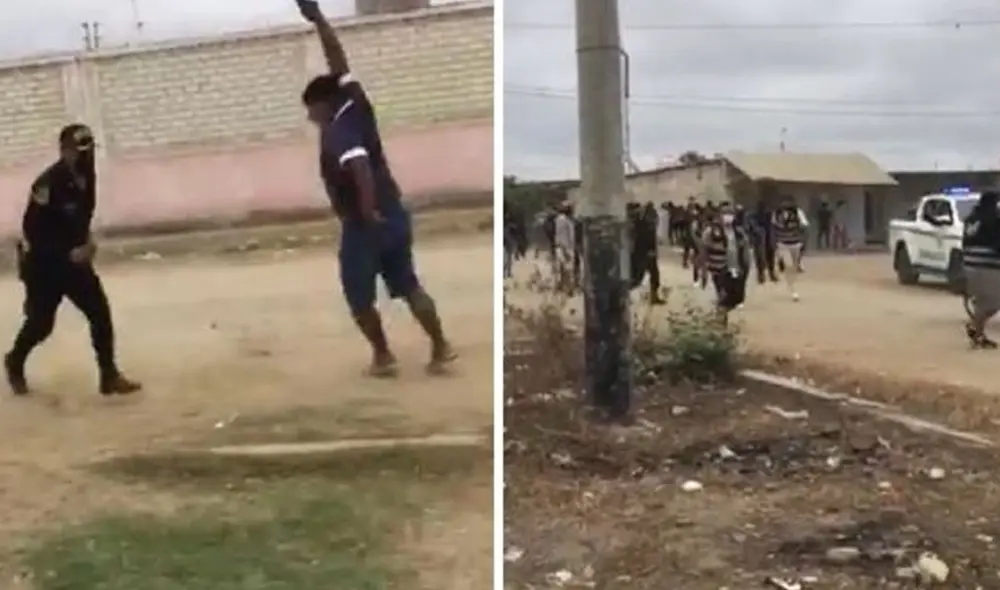 Los efectivos respondieron realizando disparos al aire. Foto: composición/D'Tumbes Los efectivos respondieron realizando disparos al aire. Foto: composición/D'Tumbes