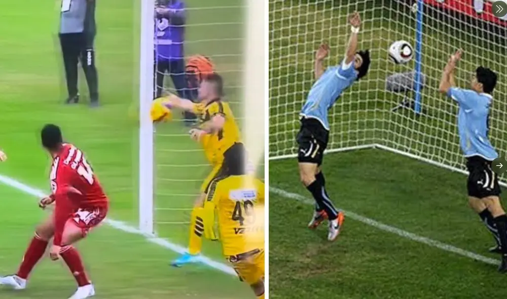 José Ramírez fue expulsado por evitar el gol con la mano. Foto: composición/ captura de Gol Perú/ difusión José Ramírez fue expulsado por evitar el gol con la mano. Foto: composición/ captura de Gol Perú/ difusión