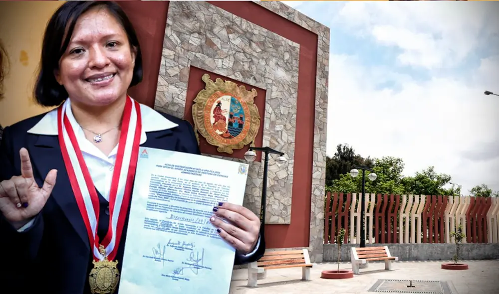 Conoce cómo Karin Quijada ha conseguido destacar en los estudios. Foto: composición LR / Andina /UNMSM