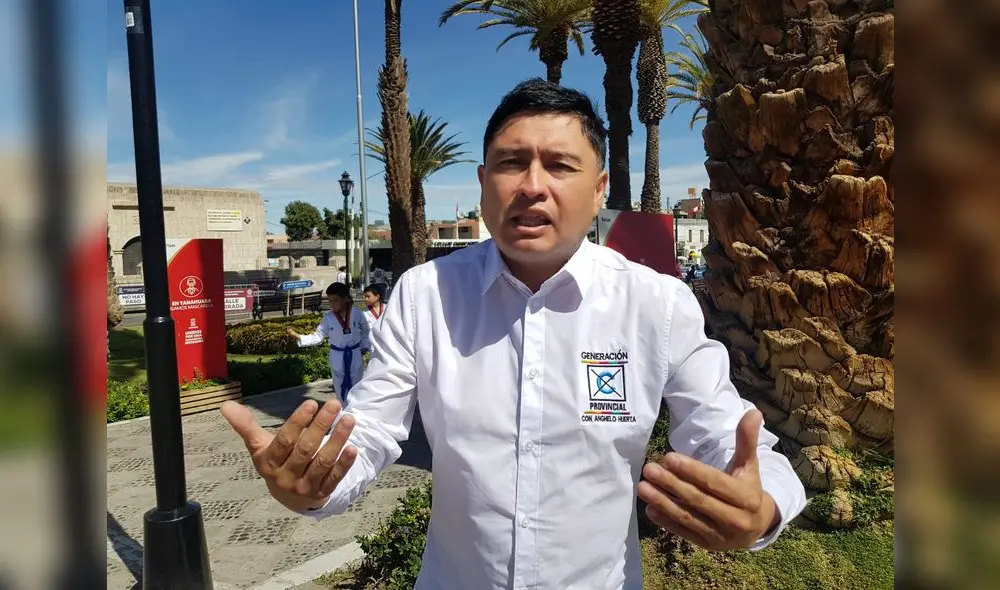 Anghelo Huerta negó que exista un favorecimiento desde la gobernadora Kimmerlee Gutiérrez hacia su hermana Pamela Huerta. Foto: Wilder Pari/URPI-GLR Anghelo Huerta negó que exista un favorecimiento desde la gobernadora Kimmerlee Gutiérrez hacia su hermana Pamela Huerta. Foto: Wilder Pari/URPI-GLR