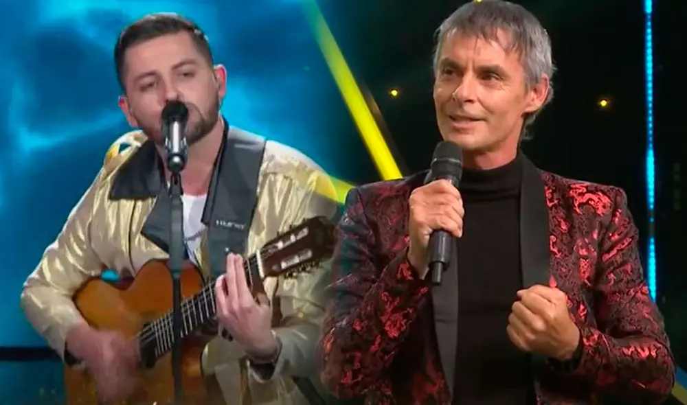 El joven cantante Nicolás Strauss cantó "Sirena" en su debut en televisión. Su padre le dedicó unas palabras en redes sociales. Foto: composición/captura de América TV