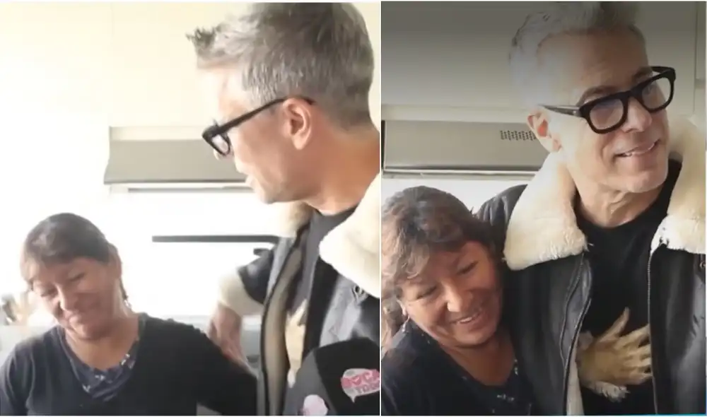 Diego Bertie no ocultaba su afecto hacia Teodora Bonilla. Foto: composición LR / captura América TV