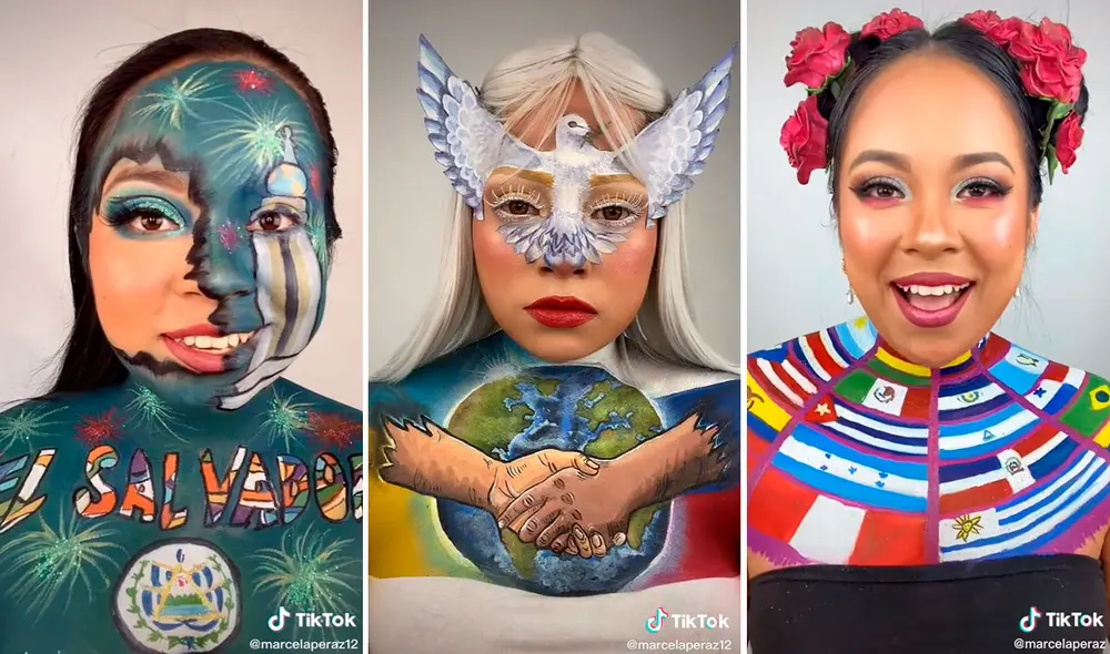 Tras mostrar su arte, la tiktoker ha cruzado fronteras y ya cuenta con más de un millón de seguidores en sus redes sociales. Foto: composición LR/TikTok/@marcelaperaz