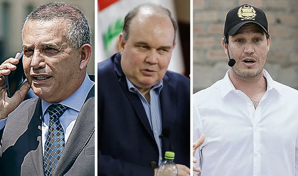 Candidatos. Urresti, López Aliaga y Forsyth ya compitieron entre sí para acceder al sillón presidencial en 2021, ahora lo hacen para la alcaldía de Lima. Foto: composición La República/difusión