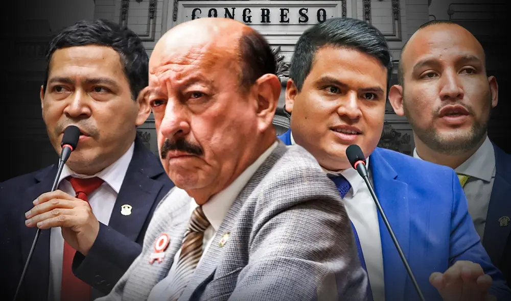 Diego Bazán (Avanza País), Alejandro Muñante (Renovación Popular) y Hitler Saavedra (Somos Perú) son las candidaturas oficializadas hasta el momento. Foto: composición de Fabrizio Oviedo / La República