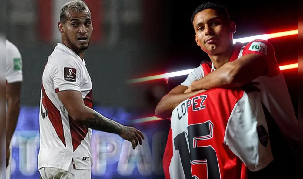 Miguel Trauco y Marcos López alternaron el puesto de lateral izquierdo de la selección peruana durante las Eliminatorias Qatar 2022. Foto: composición LR/AFP/Feyenoord