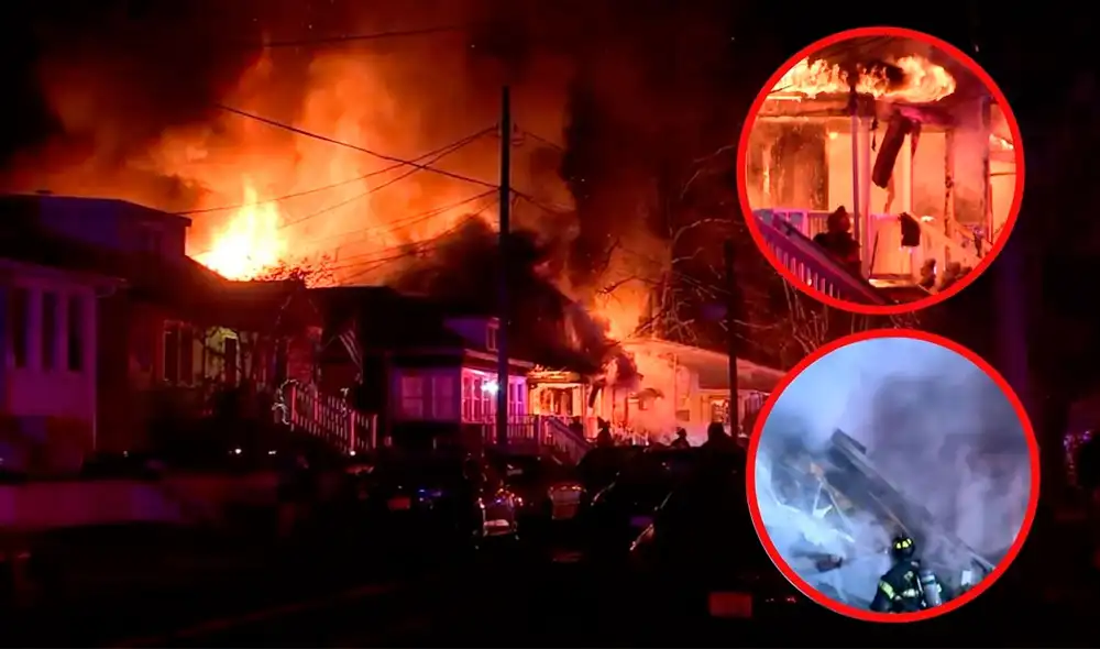 Baker dijo que 14 personas habitaban la casa y que había 13 perros, pero por el momento no se ha reportado la condición de los animales. Foto: Univision