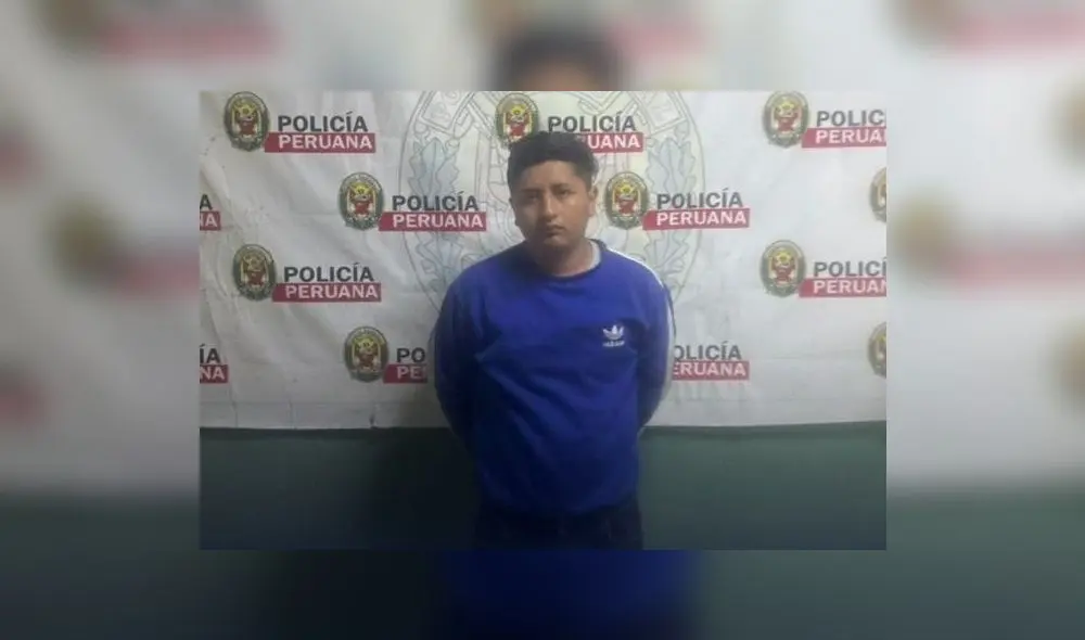 El hombre fue intervenido por los alrededores del negocio donde se había dejado un artefacto explosivo. Foto: PNP El hombre fue intervenido por los alrededores del negocio donde se había dejado un artefacto explosivo. Foto: PNP