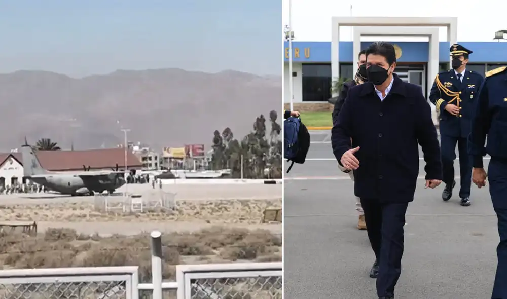 Presidente de la República, Pedro Castillo, se dirige a Sachaca. Foto: Composición La República/Presidencia/ captura Facebook