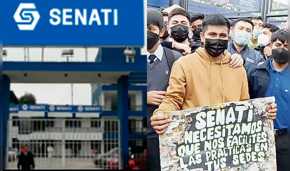 Jóvenes se aglomeraron en la sede de Independencia. Foto: Senati / difusión Jóvenes se aglomeraron en la sede de Independencia. Foto: Senati / difusión
