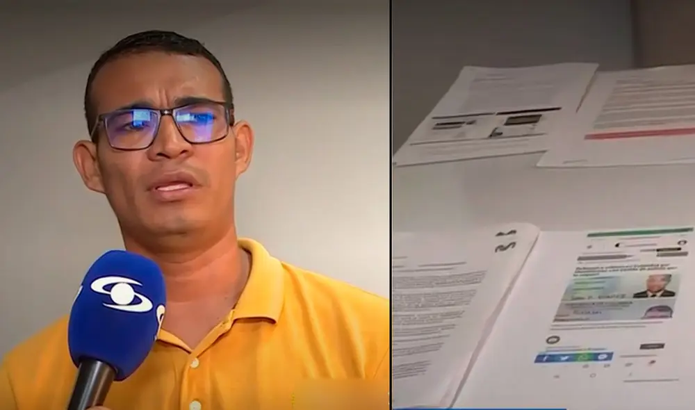 Esta situación no le ha permitido a Harold conseguir un trabajo estable, ya que constantemente usan su identidad. Foto y video: capturas de Caracol