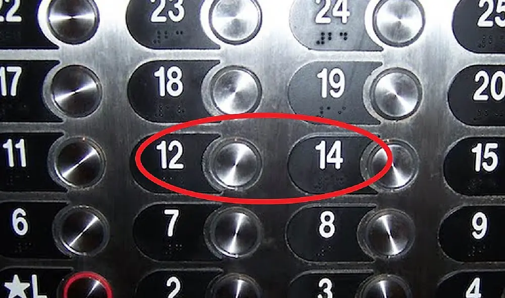 El temor al número 13 ha hecho que varios edificios decidan quitarlo de la enumeración de los pisos. Foto: Buenamente