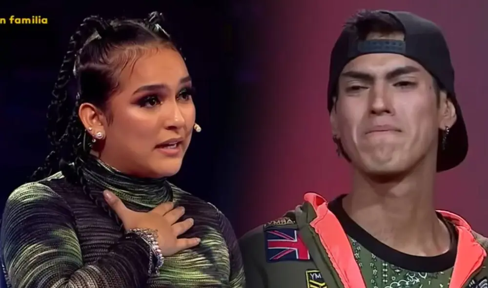 Daniela Darcourt sorprende con tierno gesto a Sonero del Guetto en "La voz Perú". Foto: composición LR/captura de Latina