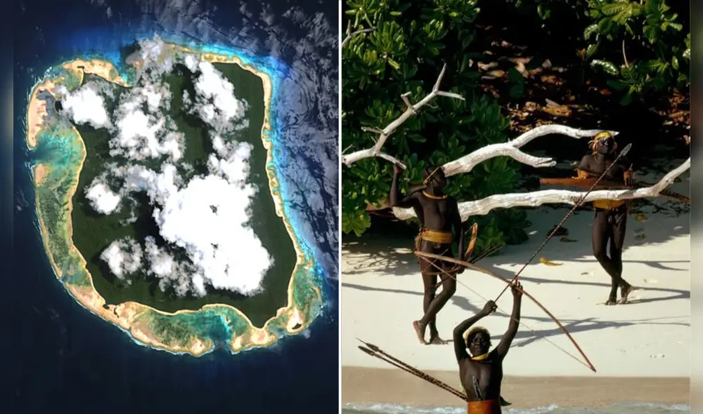 Se estima que, actualmente, en la isla Sentinel del Norte habitan entre 50 y 150 nativos. Foto: composición LR/ National Geographic