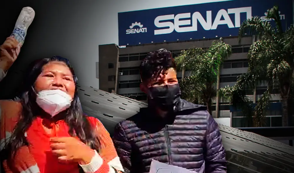 Estudiantes del instituto Senati protestaron por el cambio de modalidad de estudios, de presencial a virtual, a última hora. Foto: composición LR / HBA Noticias / Sdarc Estudiantes del instituto Senati protestaron por el cambio de modalidad de estudios, de presencial a virtual, a última hora. Foto: composición LR / HBA Noticias / Sdarc