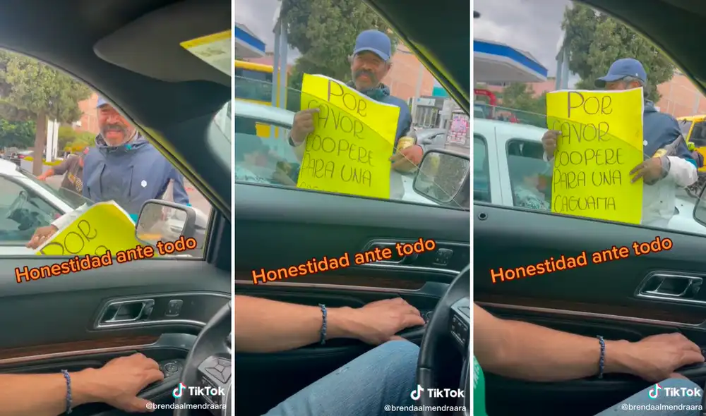 El hombre pidió dinero para comprar su cerveza preferida. Foto: composición LR/captura de TikTok/@Brendaalmendraara El hombre pidió dinero para comprar su cerveza preferida. Foto: composición LR/captura de TikTok/@Brendaalmendraara