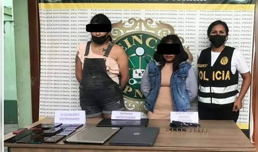 Mujeres fueron intervenidas en La Convención. Foto: PNP