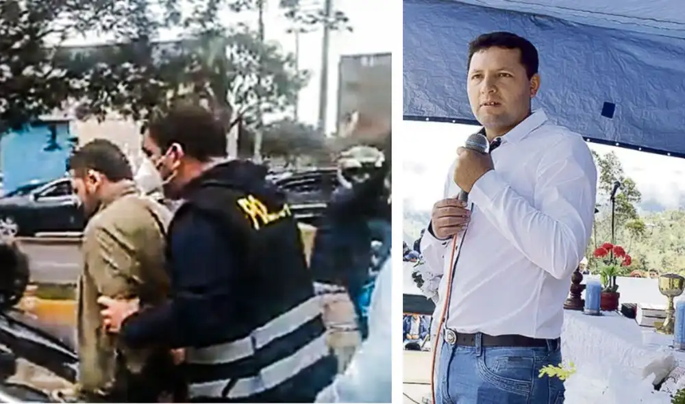 José Medina es el alcalde del distrito de Anguía en Chota desde 2019. Foto: composición LR/Captura PNP/Difusión. José Medina es el alcalde del distrito de Anguía en Chota desde 2019. Foto: composición LR/Captura PNP/Difusión.