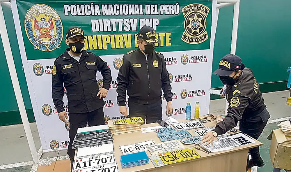 Modalidad. Los delincuentes vienen clonando placas de autos robados y luego los venden. Foto: difusión Modalidad. Los delincuentes vienen clonando placas de autos robados y luego los venden. Foto: difusión