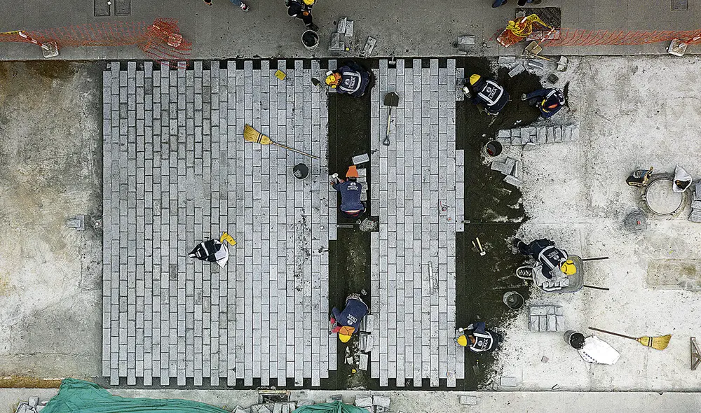 Paso a paso. Las 41 cuadras peatonalizadas del Centro Histórico de Lima están contempladas en la primera etapa del Plan Maestro con visión al 2035. Foto: difusión