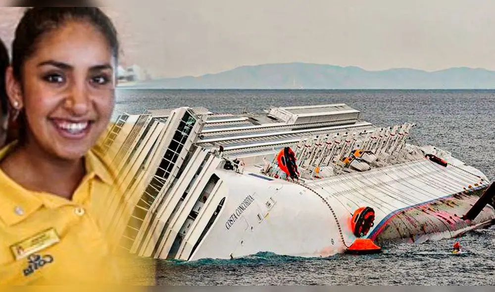 Erika Soria ayudo a cientos de personas en el naufragio de la Costa Concordia. Foto: composición LR/ El Peruano/AFP