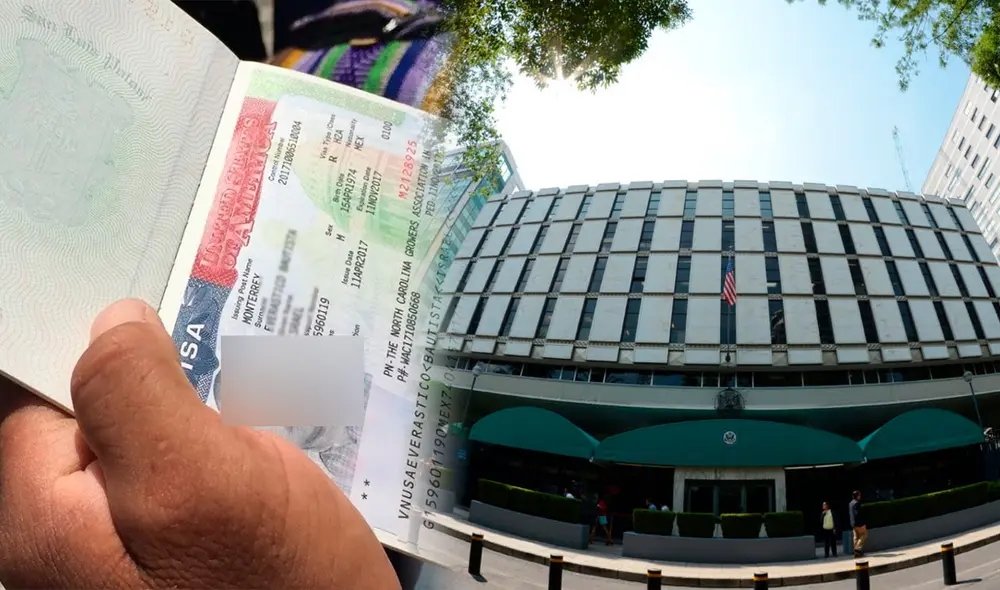 Las citas para la entrevista de la visa americana pueden tardar, en ciertos casos, hasta 2024. Foto: composición LR / Reforma / Embajada de Estados Unidos en México