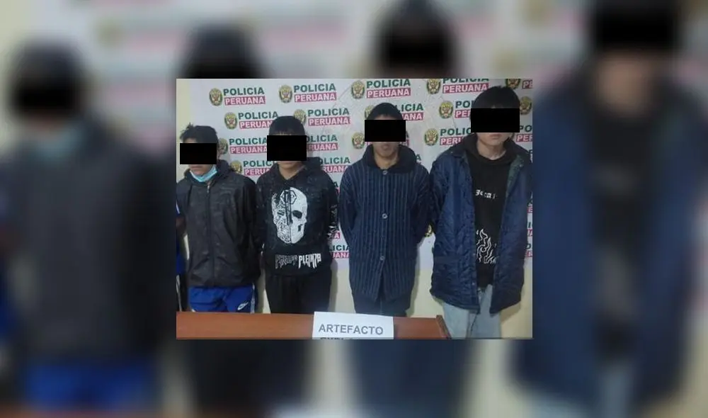 A los detenidos les hallaron celulares en los que había información sobre otros atentados extorsivos. Foto: PNP A los detenidos les hallaron celulares en los que había información sobre otros atentados extorsivos. Foto: PNP